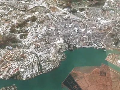 Cityscape Zhenjiang China 3D model