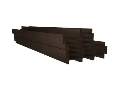 Stacked I Beam v1 007 Low-poly 3D model