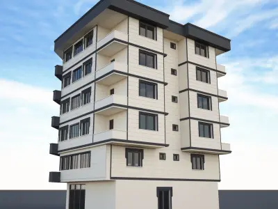 Ornate building 3d model 7 3D model