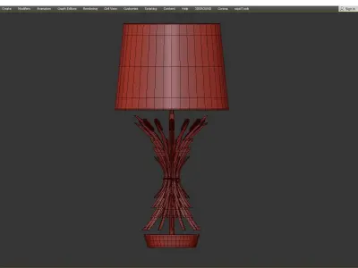 TABLE LAMP BONHEUR Low-poly 3D model