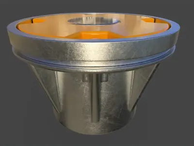 Threshold Lamp 01 - High Poly 3D model