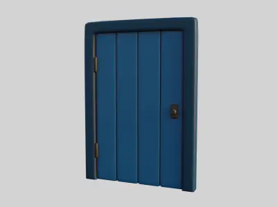 Cartoon Door 16a 3D model