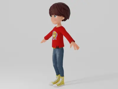 Cartoon Boy 3D model