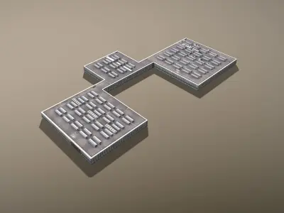 Storage LSZB Bern Storage Low-poly 3D model