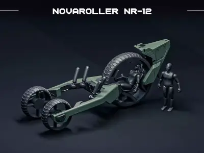 Novaroller vehicle 3D print model