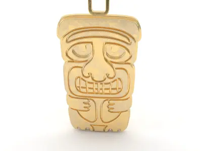 Maori pendant jewelry 01 3D print model