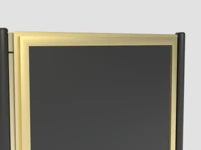Double Framed Advertising Board 3D model