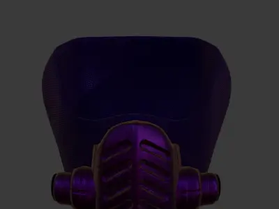 Gas mask helmet 3d model scifi Low-poly  Low-poly 3D model
