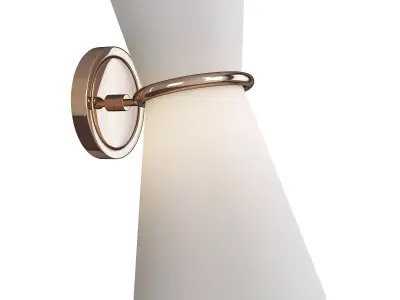 Clarkson Small Single Pivoting Sconce Light Low-poly 3D model