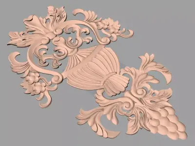 CNC 3D relief design STL format file used for artcam aspire E742 3D model