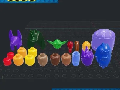 Lego - Minifigures Head 3D print model