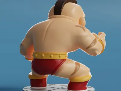 ZANGIEF- STREET FIGHTER - chibi 3D print model