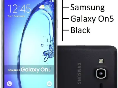 Samsung Galaxy On5 Black 3D model