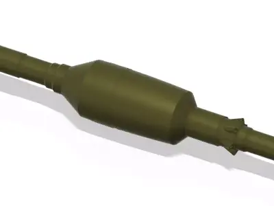 Yasin 105mm tandem rocket for pg7vr 3D print model
