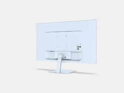 32 Inch Smart Monitor M7 M70D UHD White 3D model