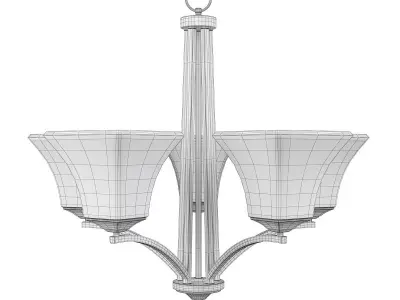 AURORA CHANDELIER Low-poly 3D model