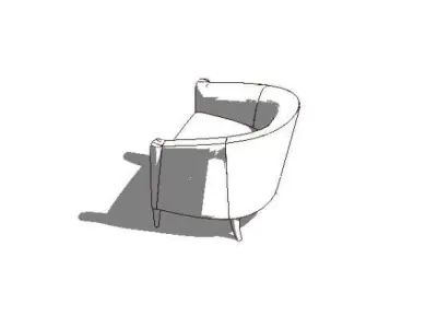 Armchair rvt 3D model