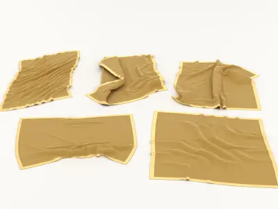 Flannel Towels 3D model