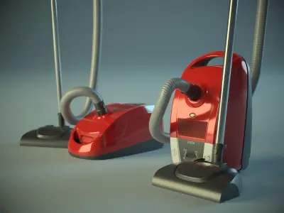 Vacuum Cleaner PBR Low-poly 3D model