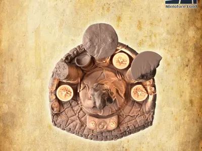 Shrine Of Life Tabletop Terrain 28 MM 3D print model