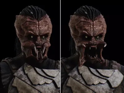 Predator Dek from Badlands Low-poly 3D model