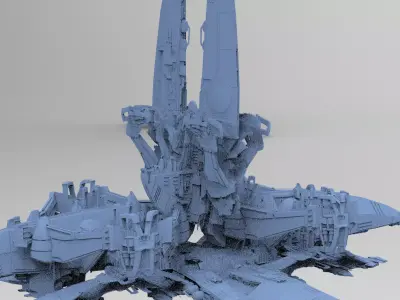 Dark Terra Former  4 designs 3D model