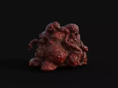 Horror collection Low-poly 3D model