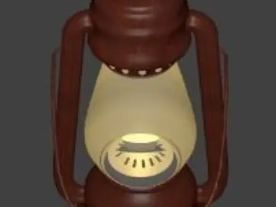 LALTEN OLD DAYS LAMP USED IN VILLAGES 3D model
