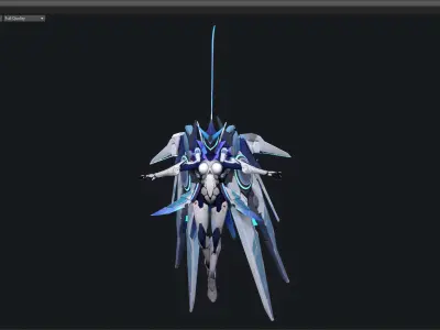Space mecha 3D model