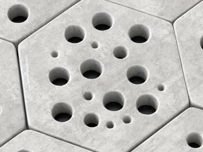 Stone Ngon hole decor n2 3D model