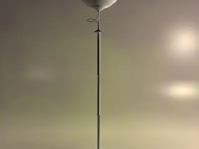 Torchiere Floor Lamp Low-poly 3D model