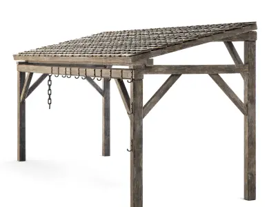 Forge Wooden Roof 3D model