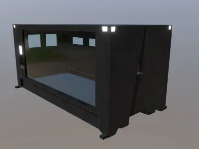Scifi Container Low-poly 3D model purchase