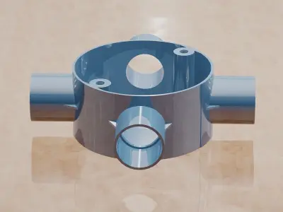Four Way Conduit Box-20mm 3D print model