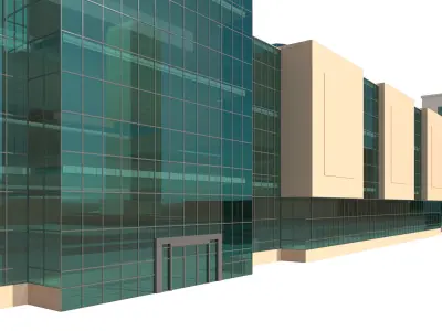 Shopping Circle Mall Jumeirah village dubai 3D model