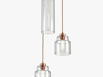 Rothschild Bickers Empire Pendant clusters 3D model