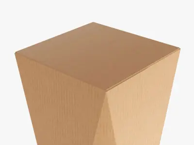 Beveled corner packaging box 02 3D model