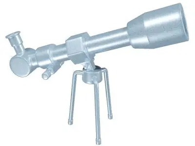 Fabulous Astronomical Telescope Low-poly 3D model
