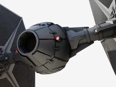 Tie Fighter - The Mandalorian- Outlander version 3D model