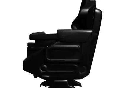 Futuristic SciFi Pilot Gaming Chair Low-poly 3D model