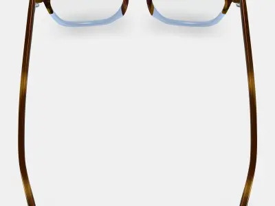 Santiago Eyeglasses in Hudson Blue Fade 3D model