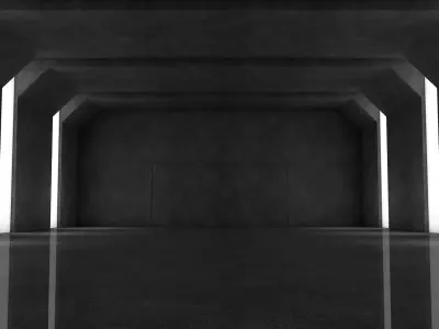 Sci Fi Tunnel 3D model 41
