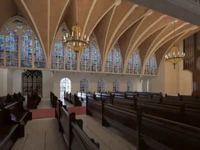 Church Interior 04 3D model
