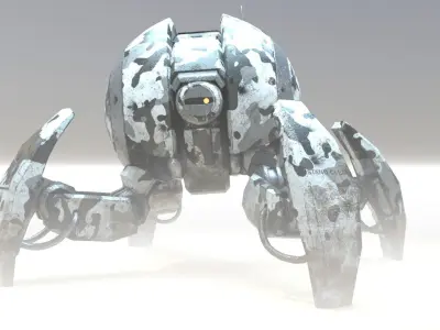 Crab Sentry Drone 3D model