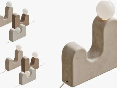 Rolling Hills Table Lamp 3D model