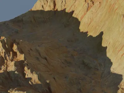 Valley small scale with two different texture maps 3D model