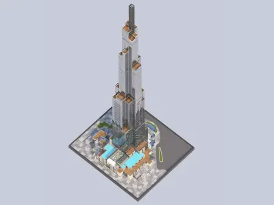 Landmark 81 Tower 3D model