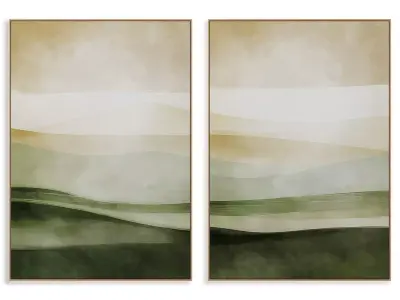 Abstract Painting Frame set 3D model 889
