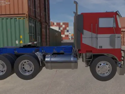 Transformers Rise Of The Beasts Optimus Prime Freightline Truck Low-poly 3D model