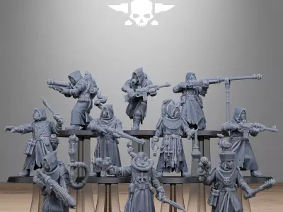 Scavenger Sanctum Infantry 3D print model
